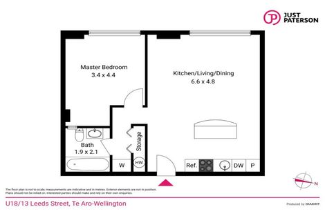 Photo of property in Hannahs Warehouse, 18/13 Leeds Street, Te Aro, Wellington, 6011