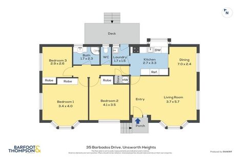 Photo of property in 35 Barbados Drive, Unsworth Heights, Auckland, 0632