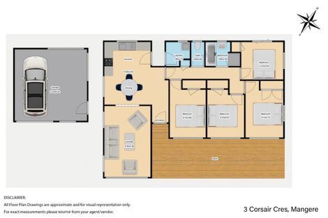 Photo of property in 3 Corsair Crescent, Mangere, Auckland, 2022