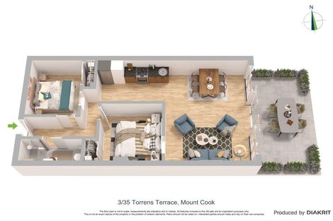 Photo of property in Las Olas De Cuba, 3/35 Torrens Terrace, Mount Cook, Wellington, 6011