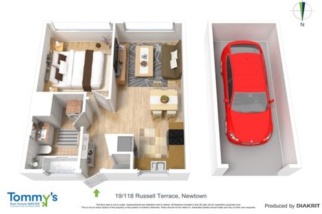 Photo of property in Beresford Apartments, 19/118u Russell Terrace, Berhampore, Wellington, 6023