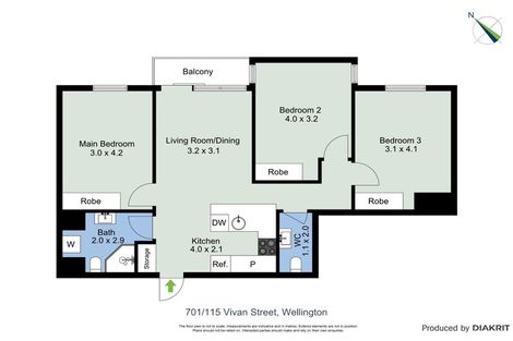 Photo of property in City Lodge, 701/115 Vivian Street, Te Aro, Wellington, 6011
