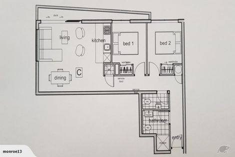 Photo of property in Alpha Apartments, 503/4u Elizabeth Street, Mount Victoria, Wellington, 6011
