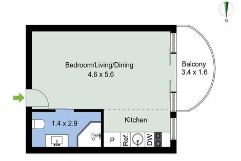 Photo of property in Atrium Apartments, 2h/154 The Terrace, Wellington Central, Wellington, 6011
