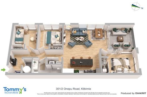Photo of property in 301/2u Onepu Road, Kilbirnie, Wellington, 6022