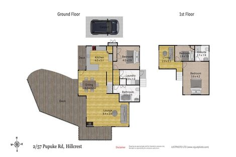 Photo of property in 2/57 Pupuke Road, Birkenhead, Auckland, 0627
