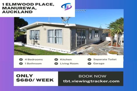 Photo of property in 1 Elmwood Place, Manurewa, Auckland, 2102
