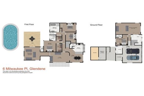 Photo of property in 6 Milwaukee Place, Glendene, Auckland, 0602