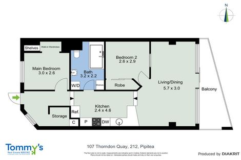 Photo of property in Stadium Garden Flats, 212/107 Thorndon Quay, Pipitea, Wellington, 6011