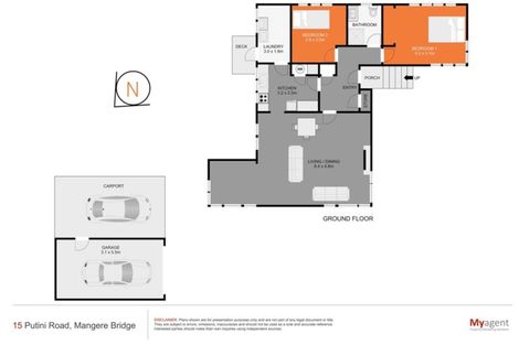 Photo of property in 15 Putini Road, Mangere Bridge, Auckland, 2022