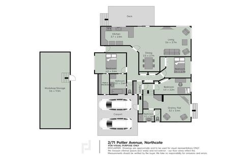 Photo of property in 2/71 Potter Avenue, Northcote, Auckland, 0627