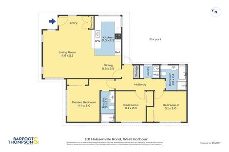 Photo of property in 3/101 Hobsonville Road, West Harbour, Auckland, 0618