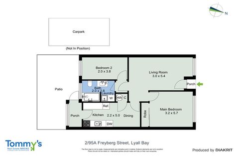 Photo of property in 2/95a Freyberg Street, Lyall Bay, Wellington, 6022