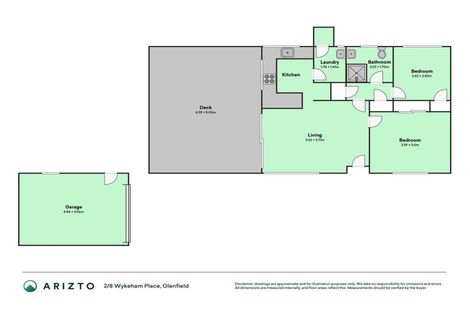 Photo of property in 2/8 Wykeham Place, Glenfield, Auckland, 0629