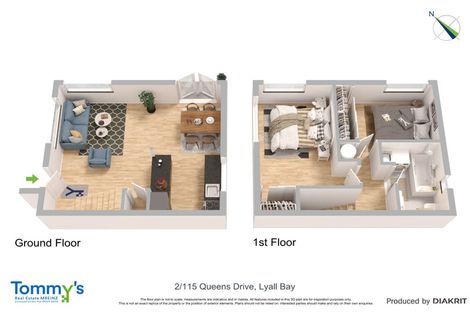 Photo of property in 115f2 Queens Drive, Lyall Bay, Wellington, 6022