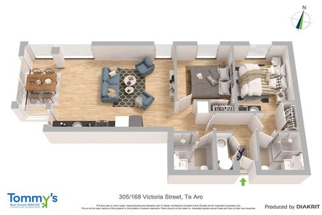Photo of property in Vsp South, 305/168u Victoria Street, Te Aro, Wellington, 6011