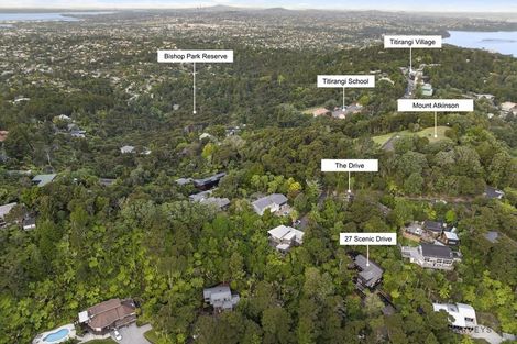 Photo of property in 27 Scenic Drive, Titirangi, Auckland, 0604