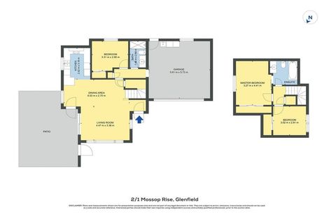 Photo of property in 2/1 Mossop Rise, Glenfield, Auckland, 0629