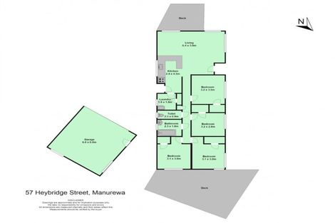 Photo of property in 57 Heybridge Street, Manurewa, Auckland, 2102