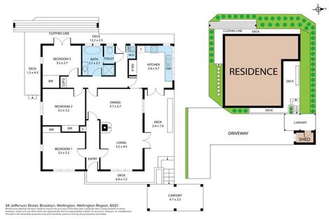 Photo of property in 34 Jefferson Street, Brooklyn, Wellington, 6021