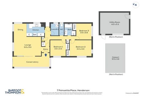 Photo of property in 7 Poinsettia Place, Henderson, Auckland, 0610