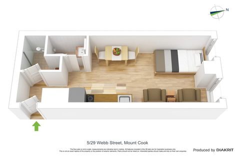 Photo of property in Urbane Apartments, 5/29 Webb Street, Mount Cook, Wellington, 6011