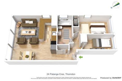 Photo of property in 24u6 Patanga Crescent, Thorndon, Wellington, 6011