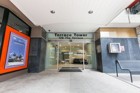 Photo of property in Terrace Tower Apartments, 1f/126 The Terrace, Wellington Central, Wellington, 6011