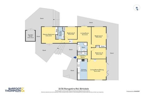 Photo of property in 1/33 Rangatira Road, Birkdale, Auckland, 0626