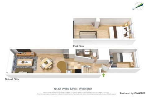 Photo of property in Qba Apartments, 1n/51 Webb Street, Mount Cook, Wellington, 6011