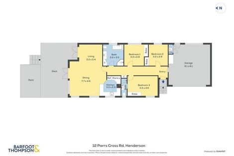 Photo of property in 12 Parrs Cross Road, Henderson, Auckland, 0612