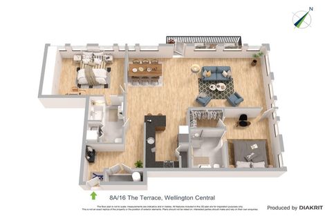 Photo of property in Kelvin House, 8a/16 The Terrace, Wellington Central, Wellington, 6011