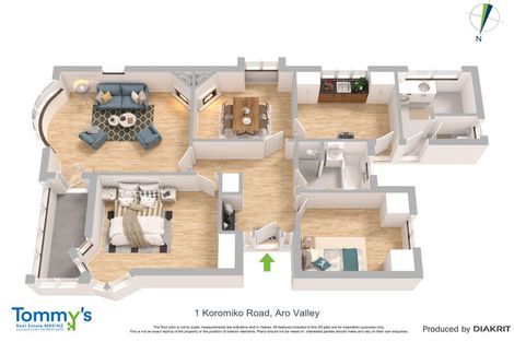 Photo of property in 1 Koromiko Road, Aro Valley, Wellington, 6012