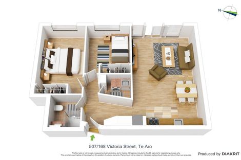Photo of property in Vsp South, 507/168u Victoria Street, Te Aro, Wellington, 6011