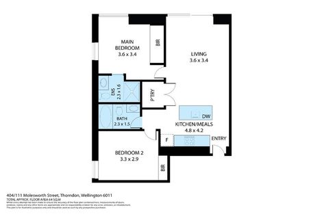 Photo of property in Frame Apartments, 404/111u Molesworth Street, Thorndon, Wellington, 6011