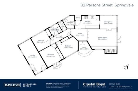 Photo of property in 82 Parsons Street, Springvale, Whanganui, 4501