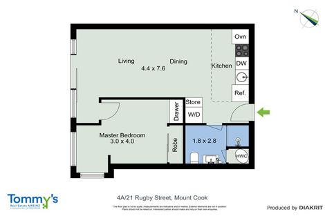 Photo of property in Nouvo Apartments, 4a/21 Rugby Street, Mount Cook, Wellington, 6021