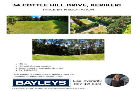 Photo of property in 34 Cottle Hill Drive, Kerikeri, 0293