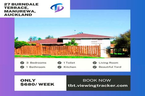 Photo of property in 27 Burndale Terrace, Manurewa, Auckland, 2102