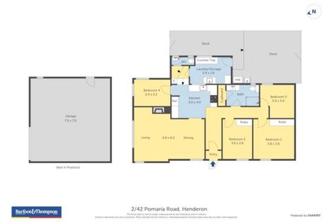 Photo of property in 2/42 Pomaria Road, Henderson, Auckland, 0610