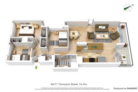 Photo of property in Republic Apartments, 6a/11 Tennyson Street, Te Aro, Wellington, 6011