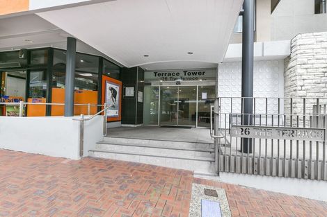 Photo of property in Terrace Tower Apartments, 1f/126 The Terrace, Wellington Central, Wellington, 6011