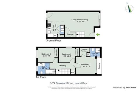 Photo of property in 74u3 Derwent Street, Island Bay, Wellington, 6023