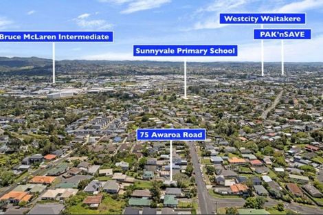 Photo of property in 75 Awaroa Road, Sunnyvale, Auckland, 0612