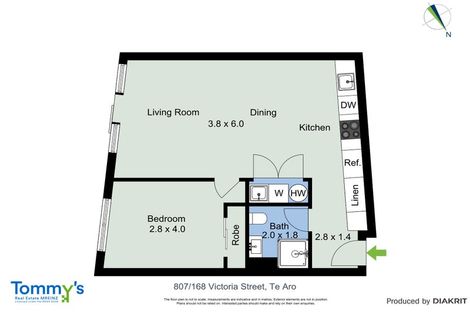 Photo of property in Vsp South, 807/166u Victoria Street, Te Aro, Wellington, 6011