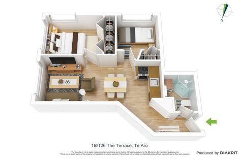 Photo of property in Terrace Tower Apartments, 1b/126 The Terrace, Wellington Central, Wellington, 6011