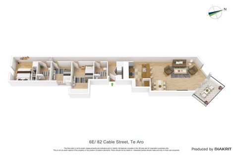 Photo of property in Piermont Apartments, 6e/82 Cable Street, Te Aro, Wellington, 6011