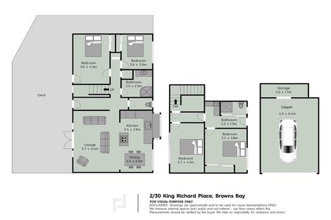 Photo of property in 2/30 King Richard Place, Browns Bay, Auckland, 0630
