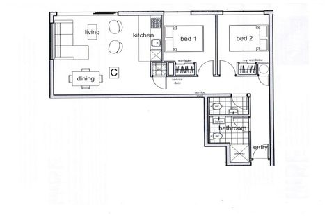 Photo of property in Alpha Apartments, 503/4u Elizabeth Street, Mount Victoria, Wellington, 6011