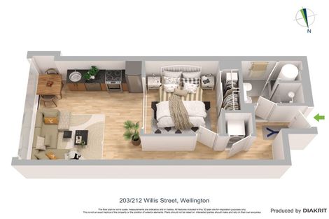 Photo of property in 203/212u Willis Street, Te Aro, Wellington, 6011